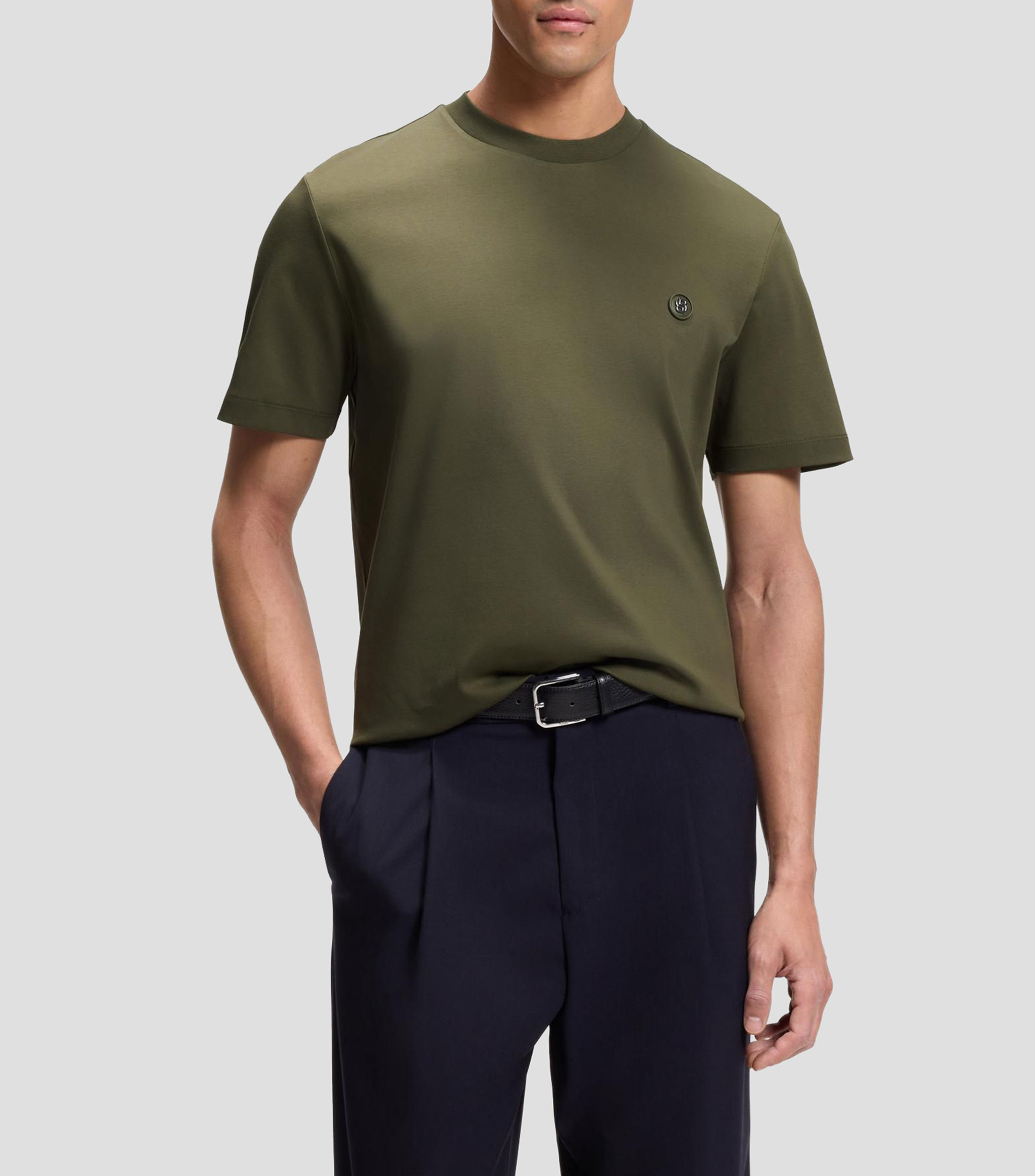Playera de algodón con monograma Double B Hombre